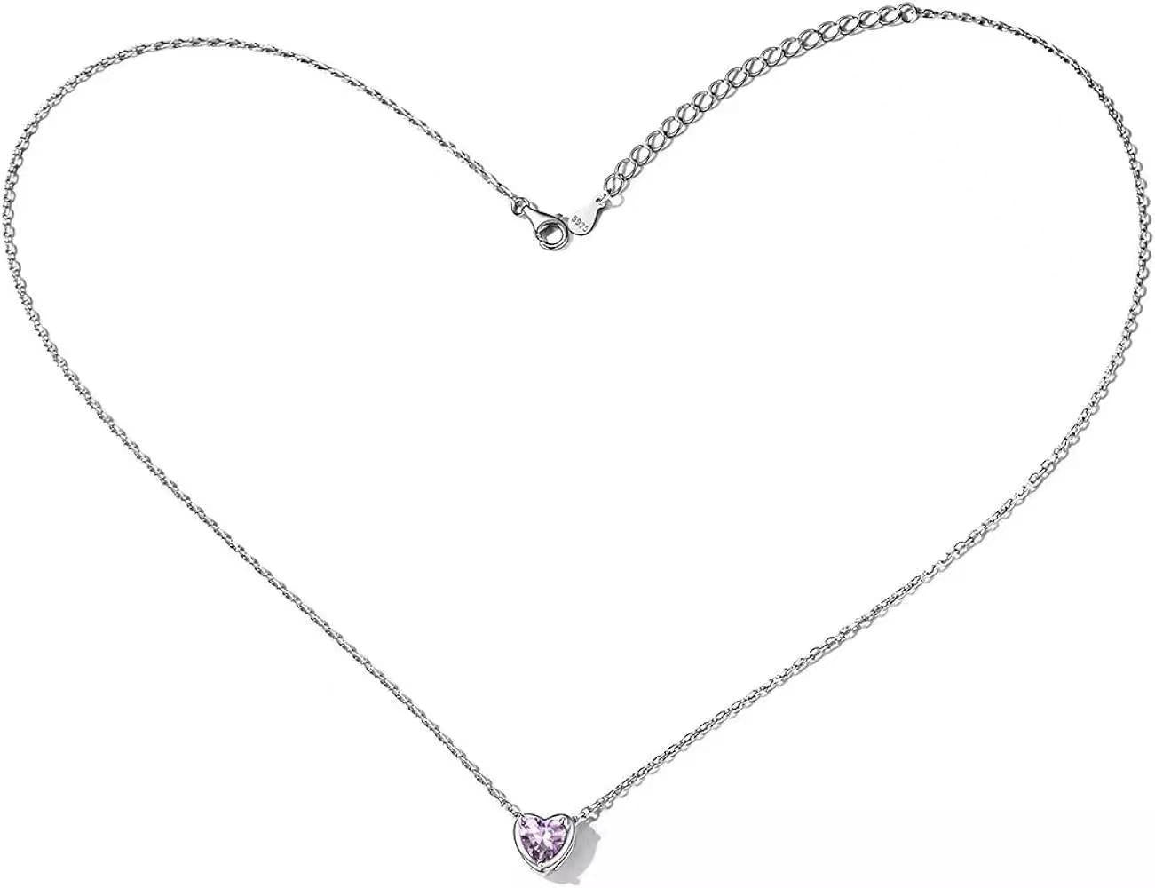 Wholesale carat heart shaped diamond love necklace