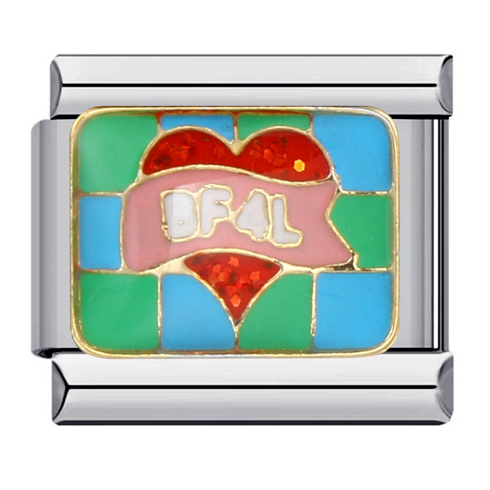 Wholesale Italian Charm Bracelet 9mm DIY Splicing Removable Valentine's Day Stainless Steel Composable Bracelet ACC-BT-QiYing017