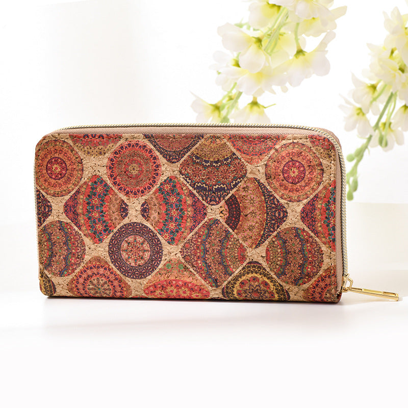 Wholesale Artistic Print Wood Grain Large Capacity Wallet