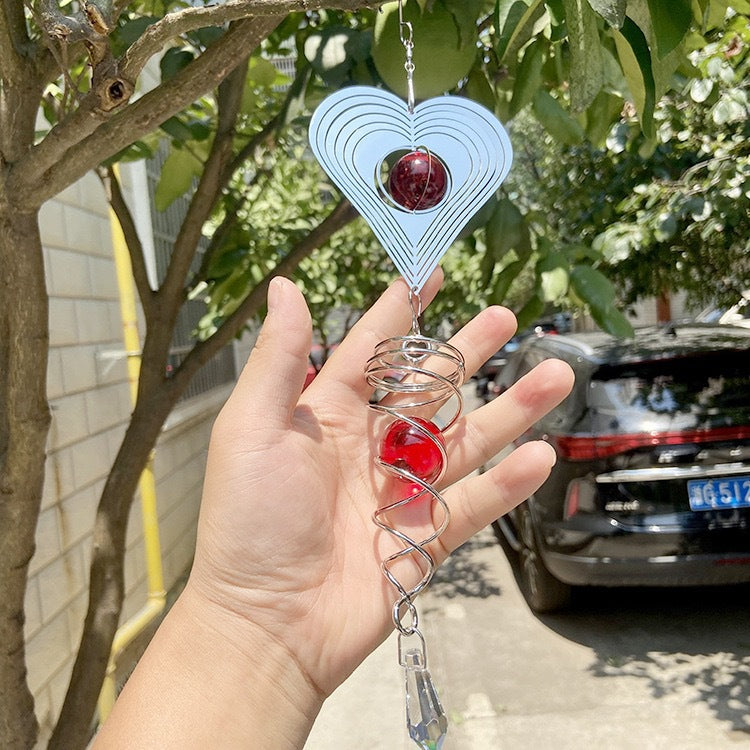 Wholesale Stainless Steel Flower Rotating Wind Chime