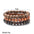 Wholesale retro style resin beads random natural grain wood beads elastic  bracelet