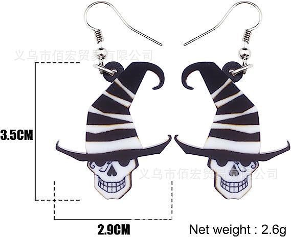 Wholesale  Beautiful Sugar Skull Head Earrings