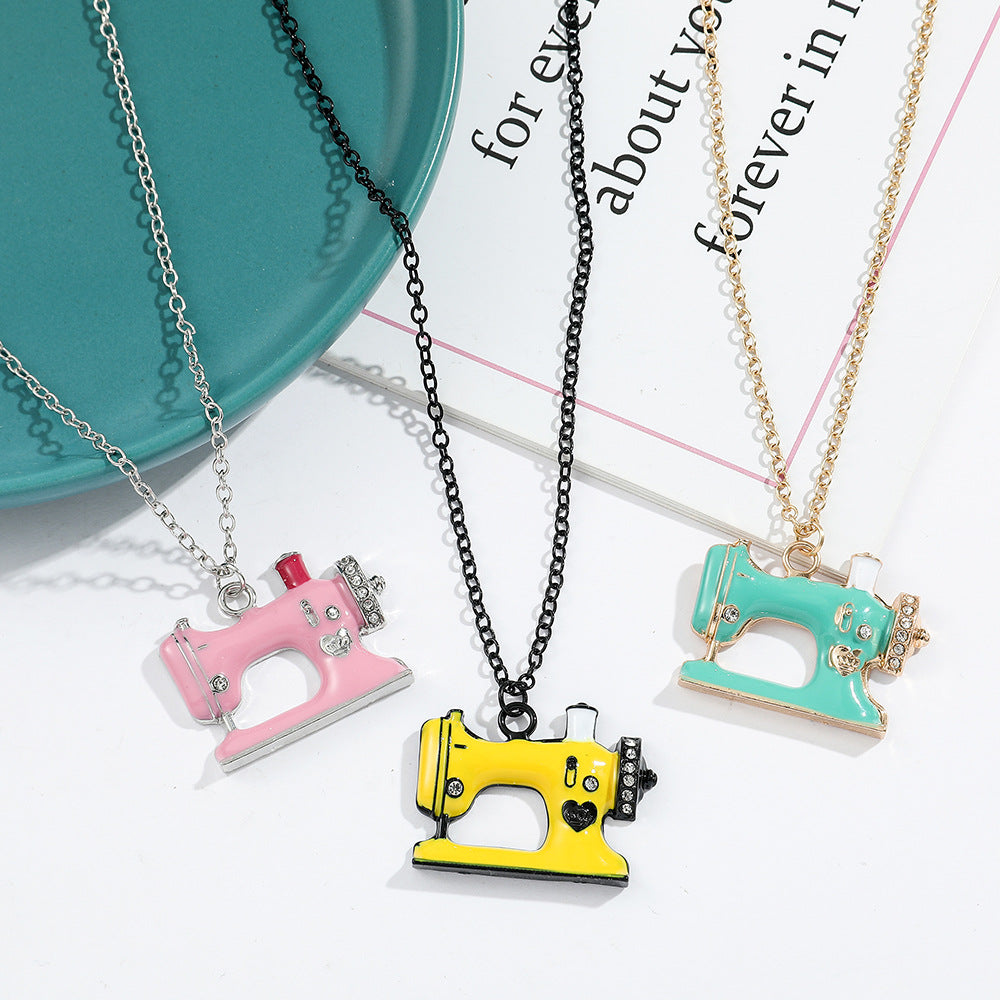 Wholesale sewing machine pendant necklace