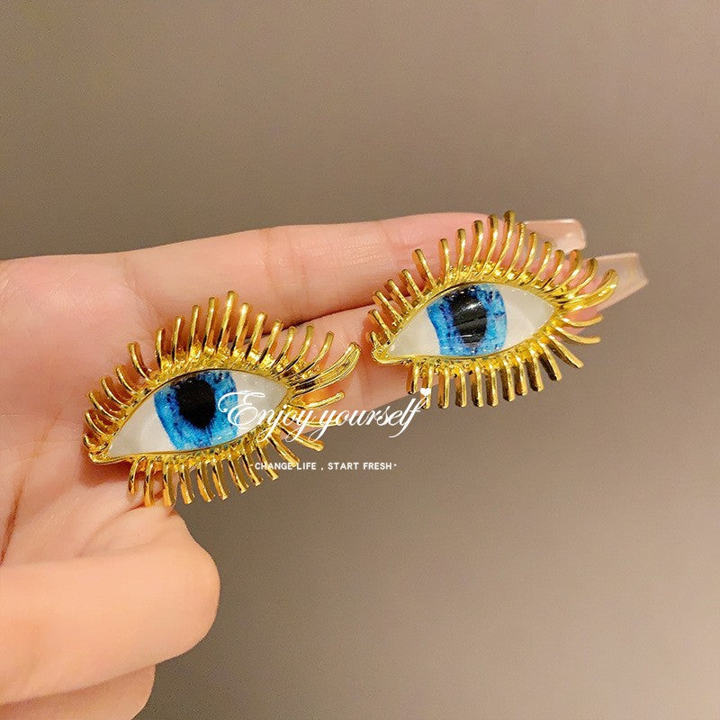 Wholesale Retro Funny Personality Ears Eyes Nose Multi-element Necklace