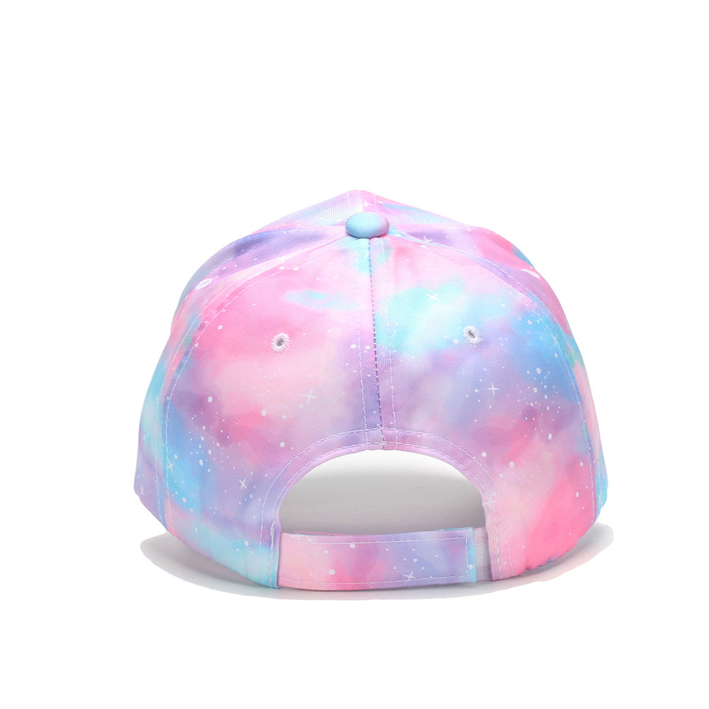 Wholesale Children's Colorful Tie-dye Hats Breathable Baseball Caps Kids Hat ACC-KH-JingHong002