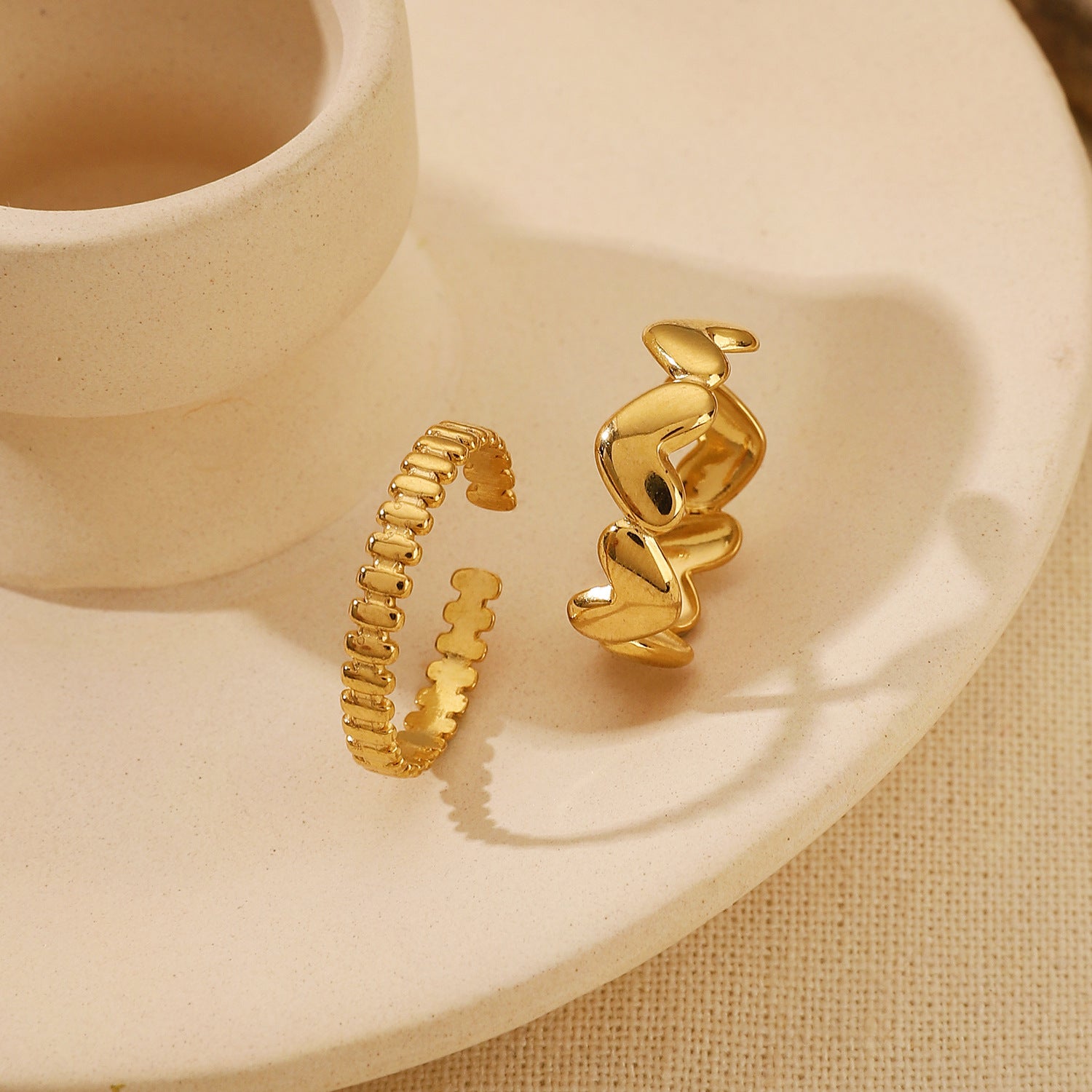 Wholesale Stainless Steel  Non-Fading Open  Ring