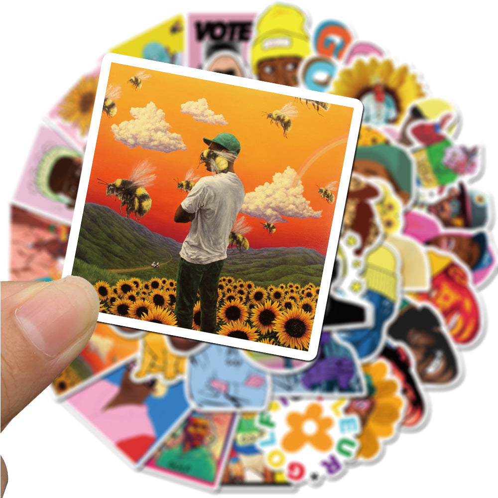 Wholesale 50pcs Singer graffiti stickers for notebooks and cups