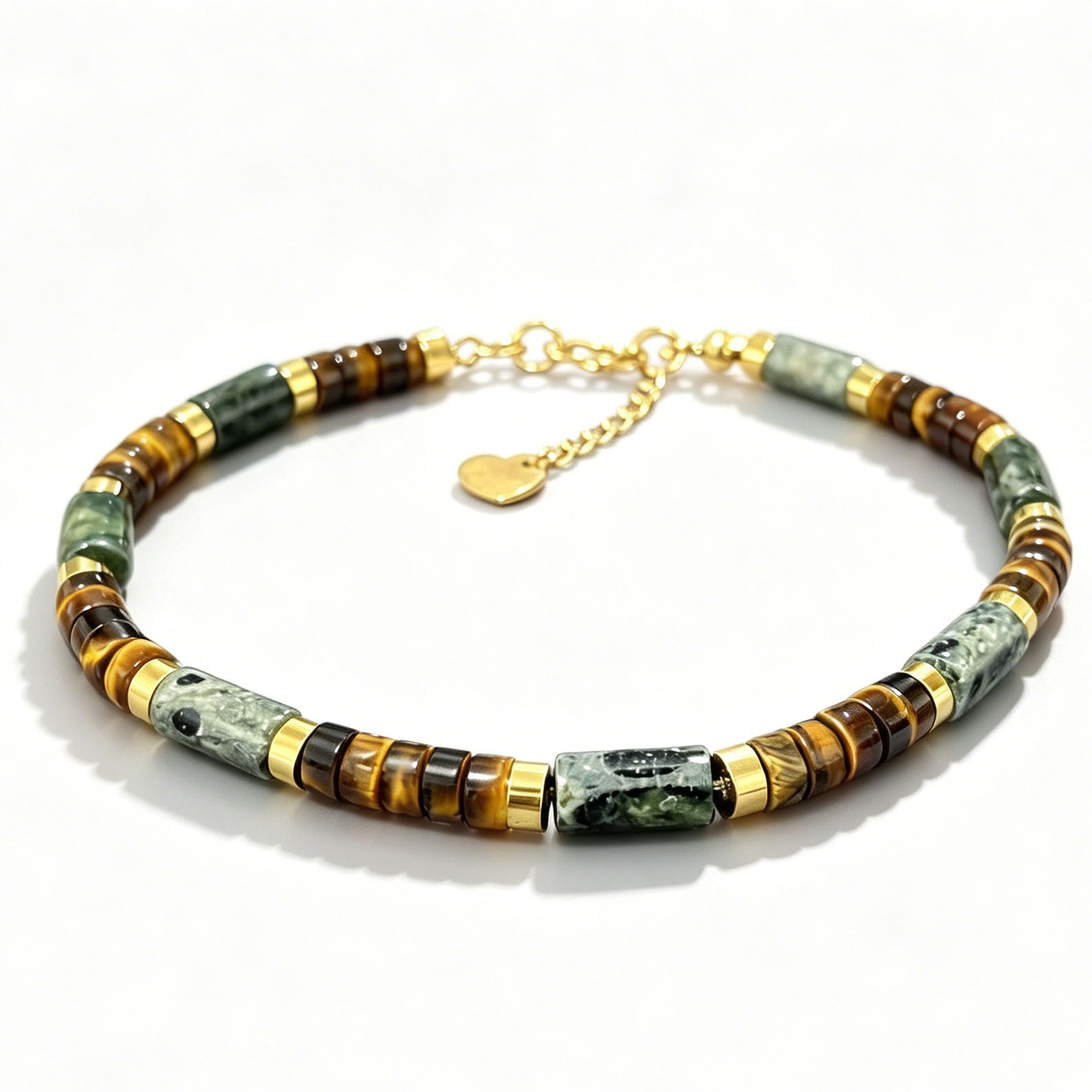 Wholesale Stylish Natural Stone Beaded Bracelet With Lapis Lazuli And Tiger Eye Fashion Accessory For Casual Everyday Wear Or Gift
