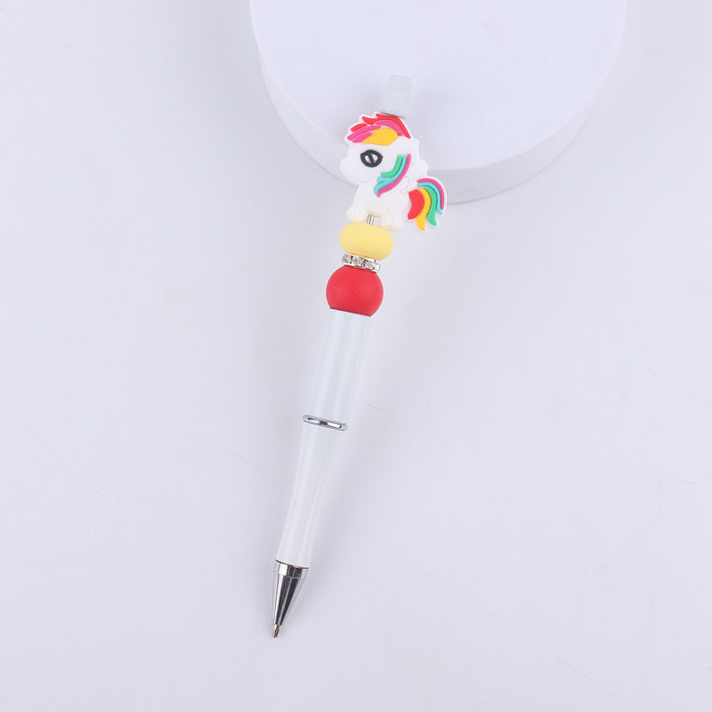 Wholesale Cartoon Silicone Animal Bee Dog Beaded Pen