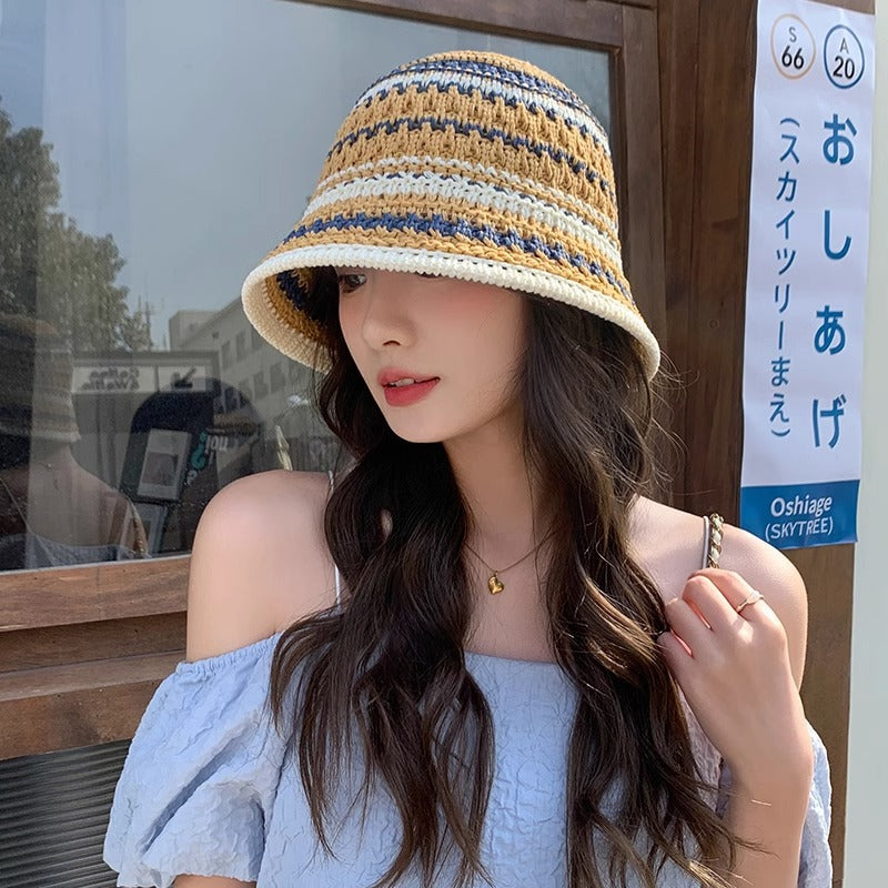 Wholesale Hollow Woven Fisherman Hat Bucket Hat