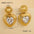 Wholesale Heart Earrings Stainless Steel Plated 18K Gold Earrings