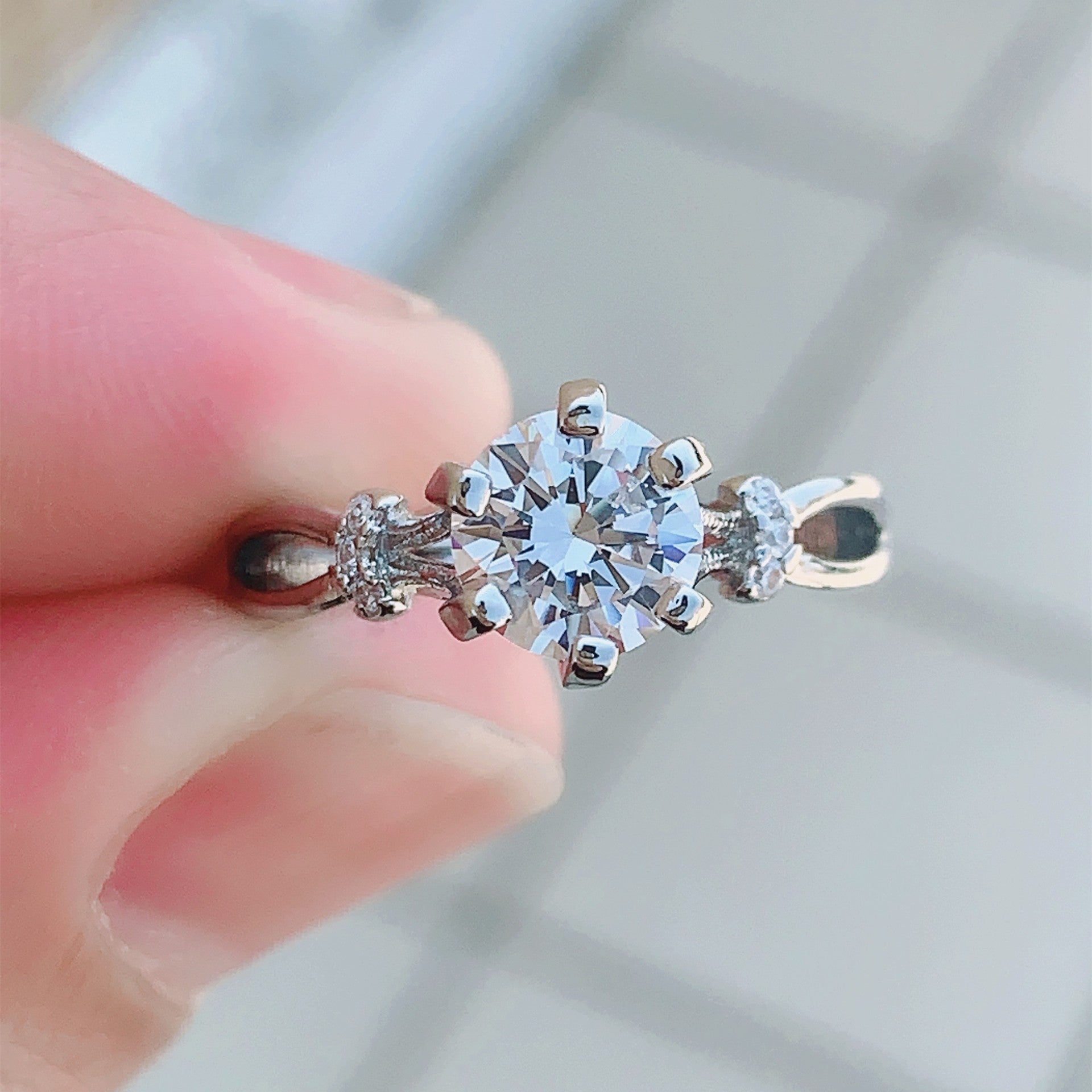 Wholesale Moissanite Diamond Adjustable Rings ACC-RS-Qichuang006