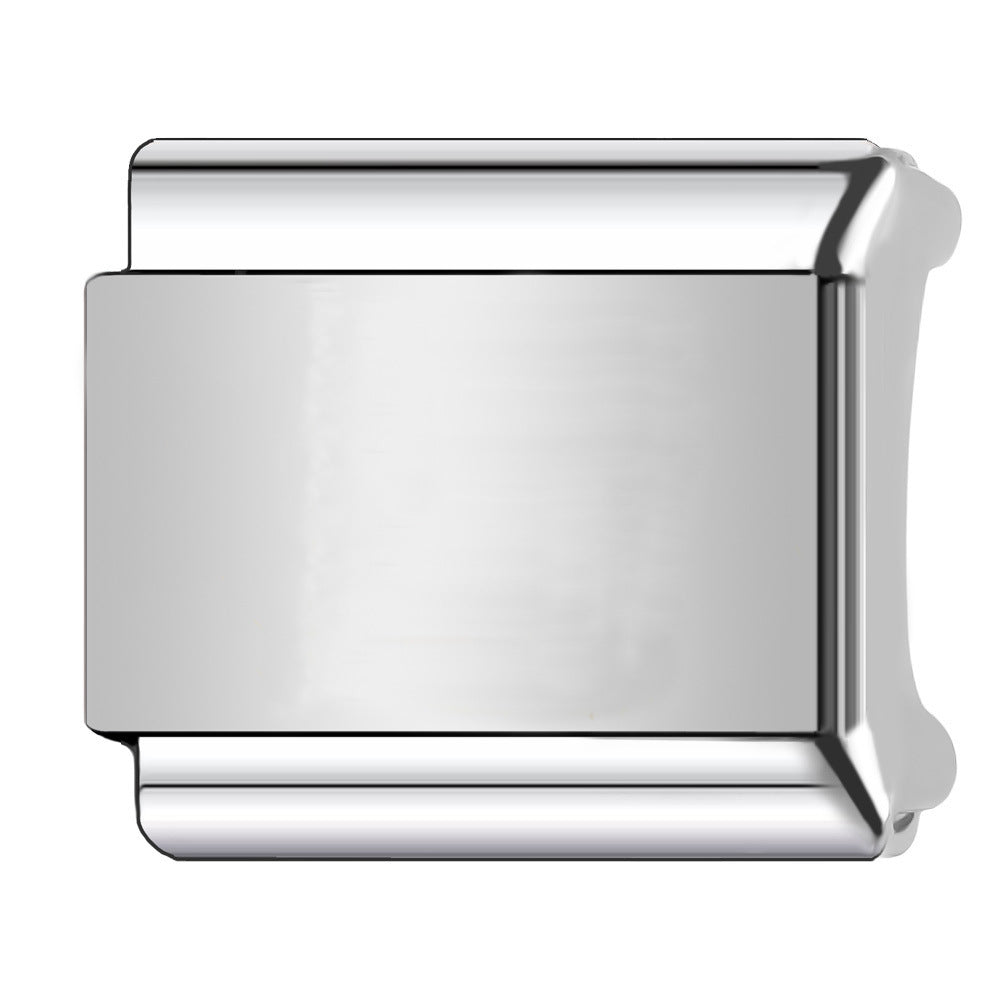 Wholesale  Italian Charm Bracelet 9mm DIY Single-bead smooth   Creative Stainless Steel Composable Bracelet