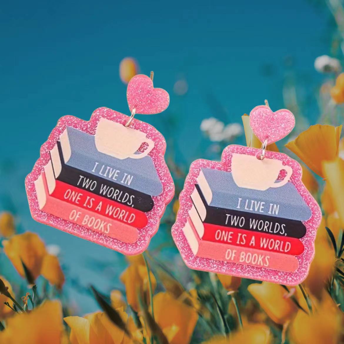 Wholesale color book acrylic earrings ACC-ES-AnDao002