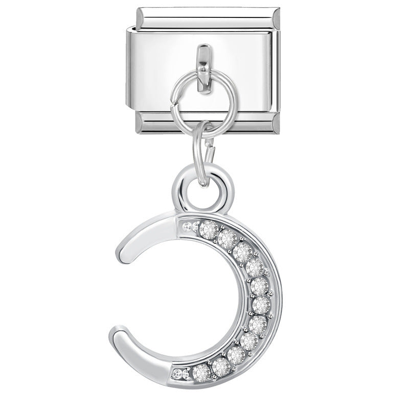 Wholesale Italian Charm Bracelet 9mm DIY Splicing Cute Creative Stainless Steel Composable Bracelet