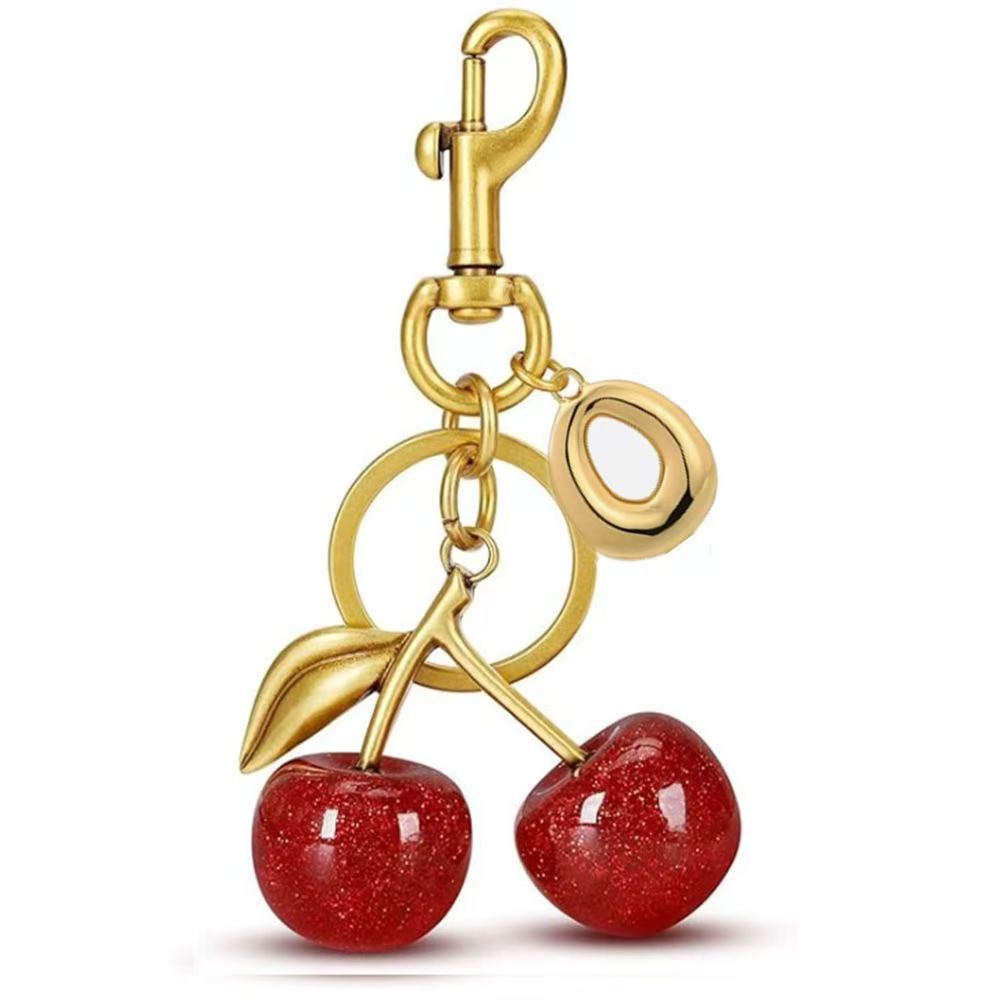 Wholesale Cherry Bag Charm Keychain Trendy Car Key Accessory Stylish Gift For Women Boutique Resale