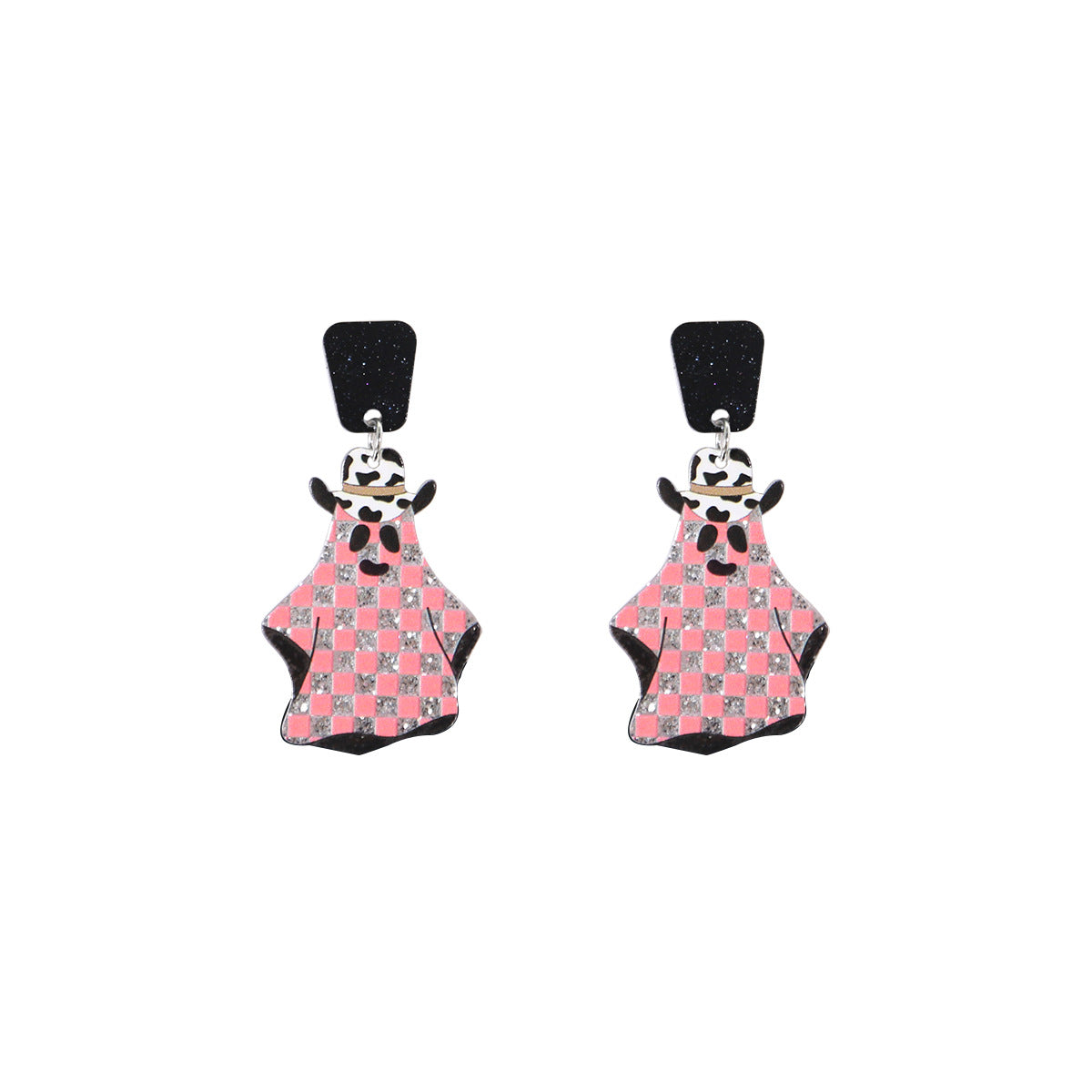 Wholesale Ghost Halloween Acrylic Earrings ACC-ES-MDD034