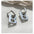 Wholesale Titanium steel Metal Letter Earrings