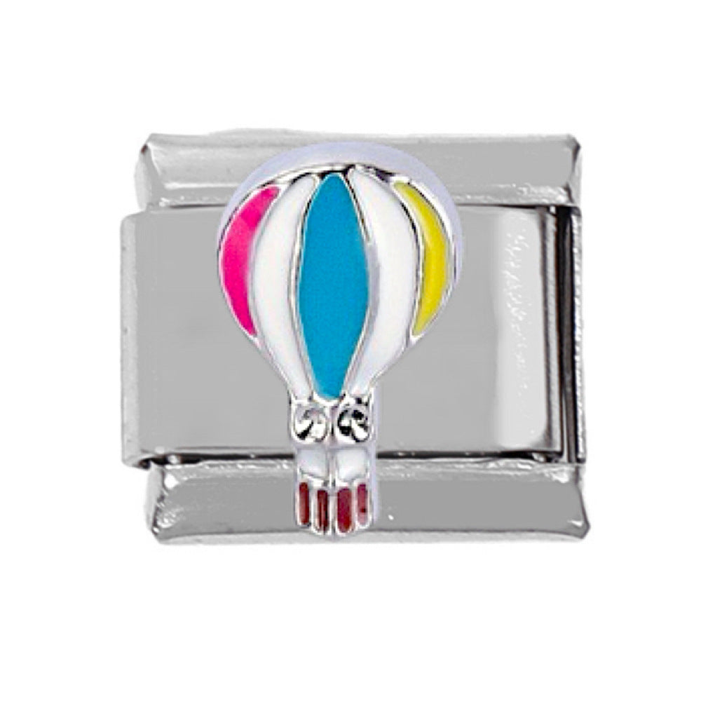 Wholesale 5pcs Italian Charm Bracelet 9mm DIY Splicing Snowflake Rainbow Star Moon Stainless Steel Composable Bracelet