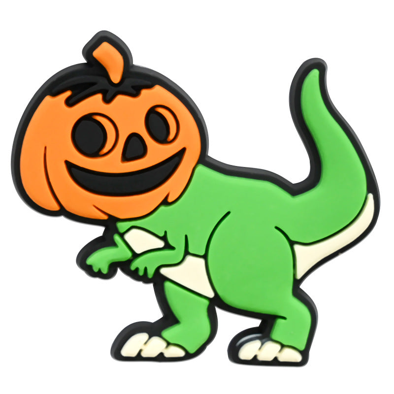 Wholesale Random 100pcs Halloween PVC Soft Rubber Shoe Buckle Decoration ACC-SC-RYY071