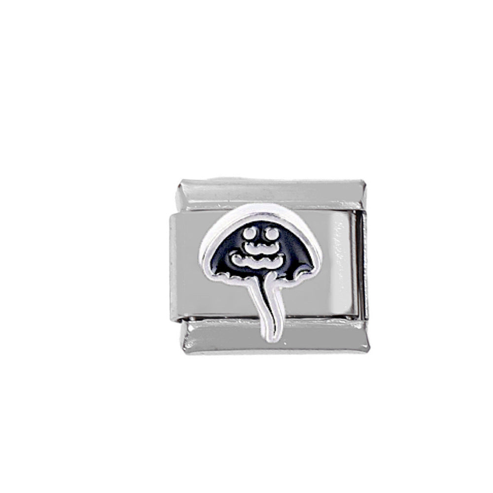 Wholesale 5pcs Italian Charm Bracelet Charm Module Coral Starfish Tropical Fish Stainless Steel Bracelet 9mm DIY Pattern Free Stitching Detachable Composable Bracelet