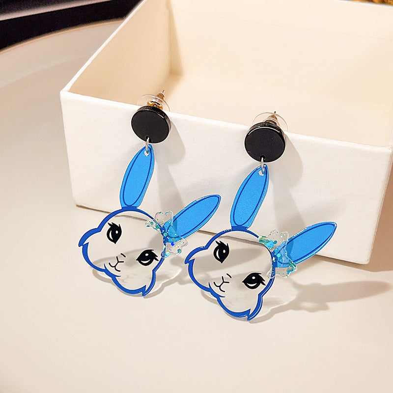Wholesale Cartoon Cute Rabbit Acrylic Earrings