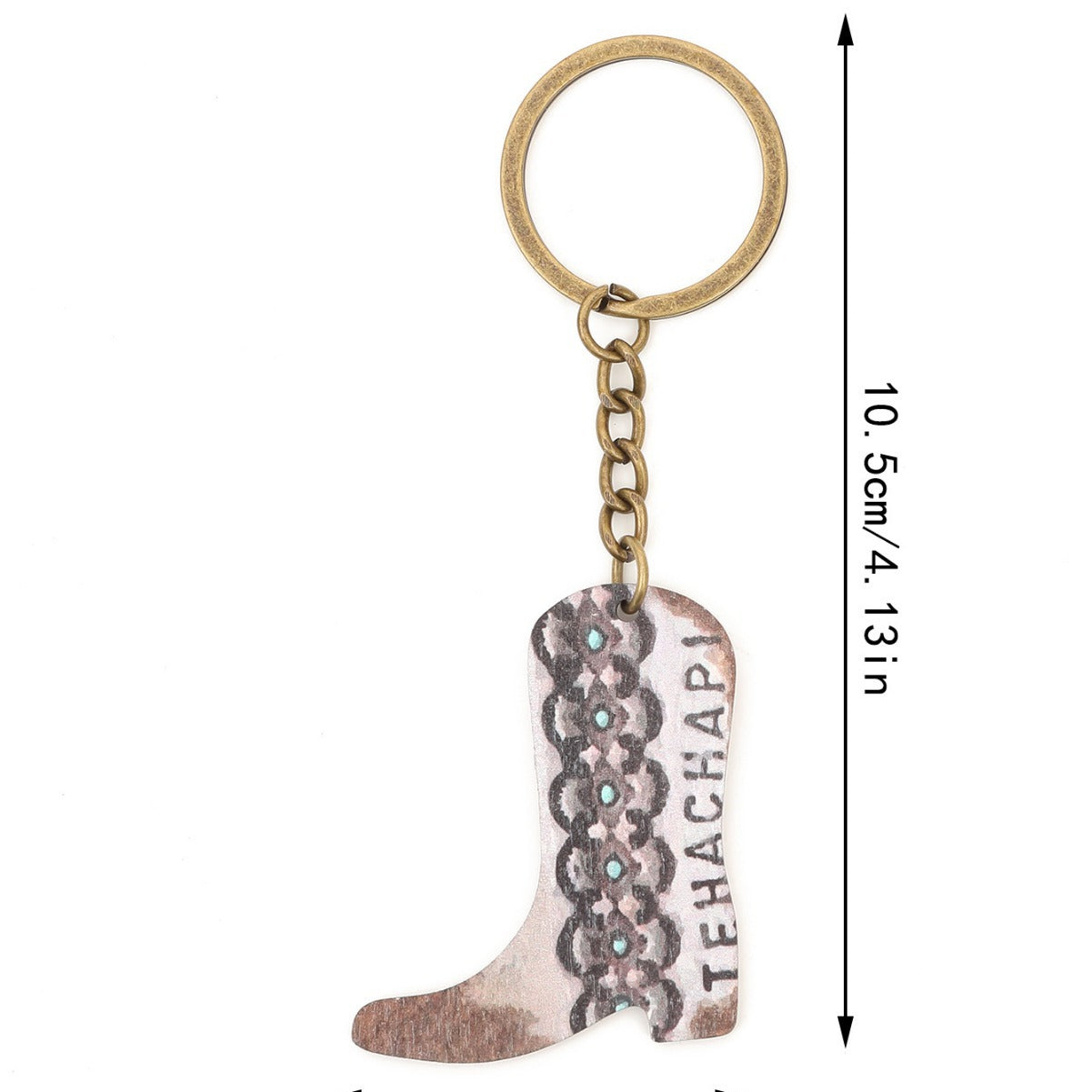 Wholesale Western Style Boots Zinc Alloy Keychain ACC-KC-YTian014
