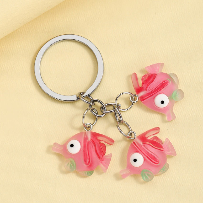 Wholesale marine life octopus crab seahorse keychain