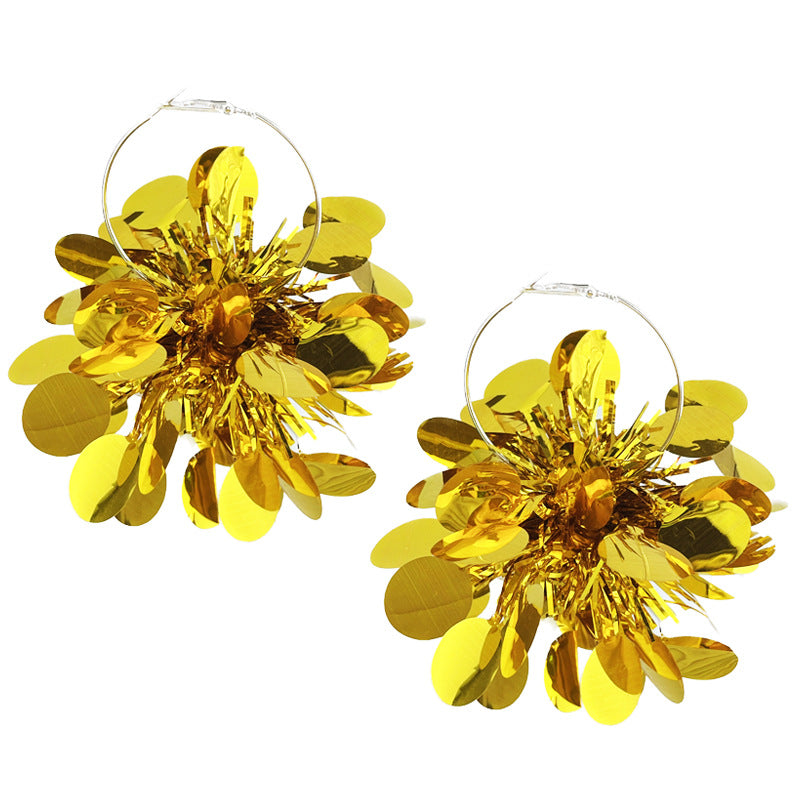 Wholesale 2 Pairs/pack Christmas Solid Color Simple Round Piece Geometric Earrings ACC-ES-HY177