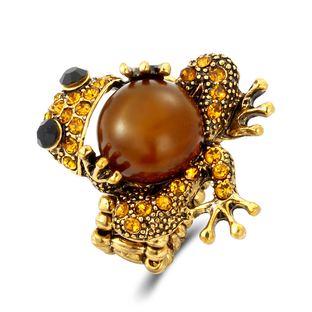 Wholesale frog  retro do old animal ring