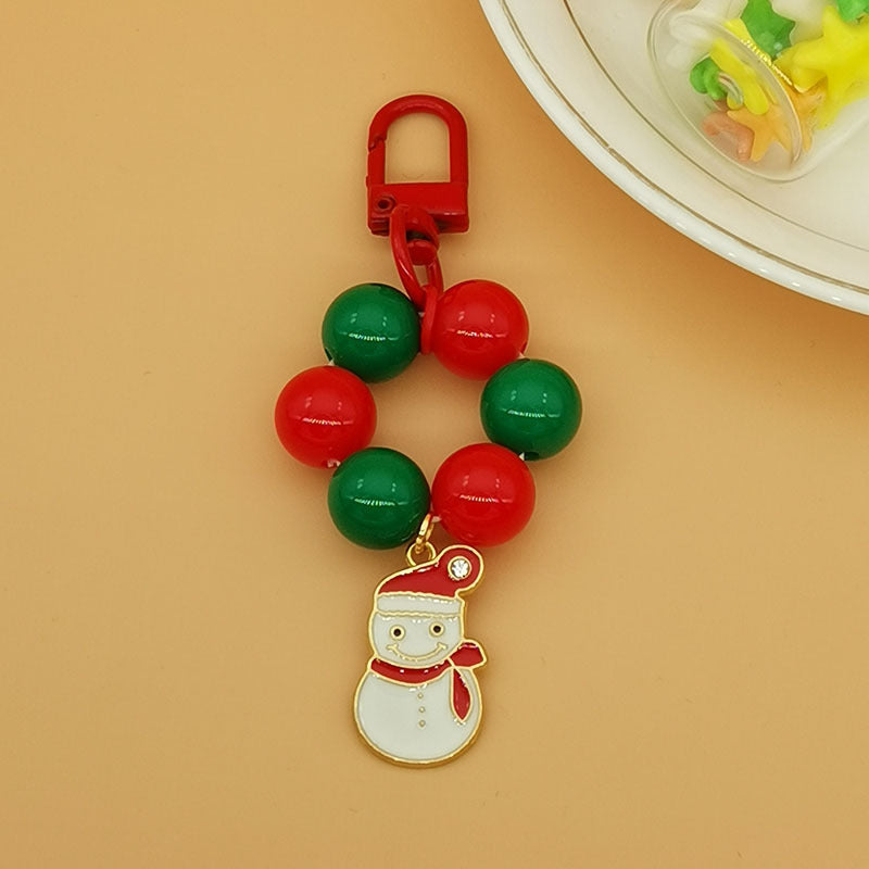 Wholesale Christmas Santa Claus Tree Letter Bell Snowflake Keychains ACC-KC-Haol003