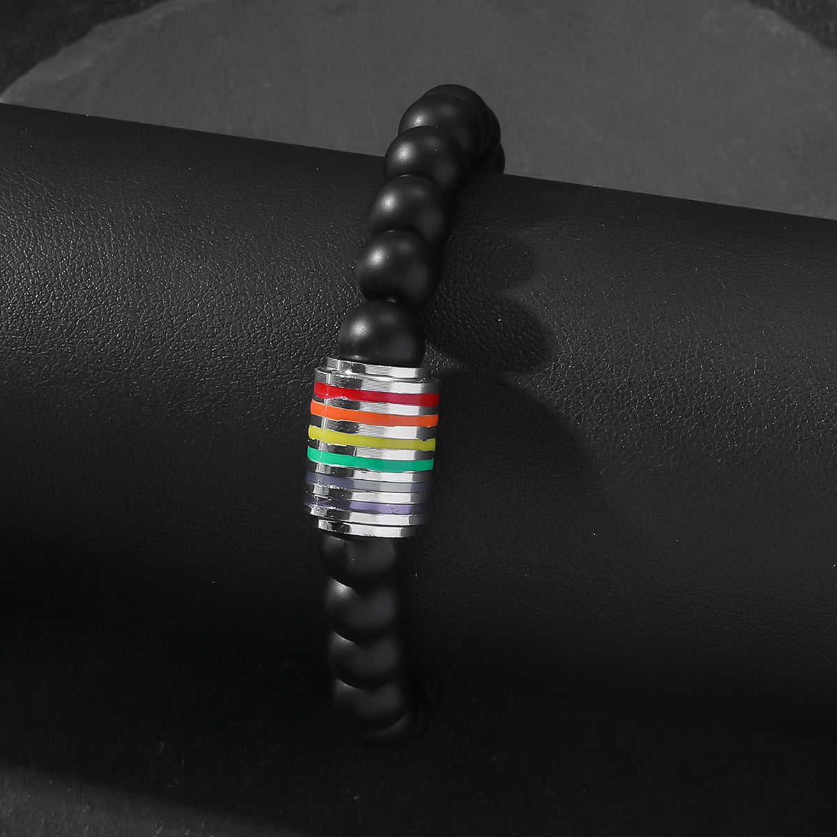 Wholesale Colorful Black Beaded Bracelet ACC-BT-JunJie017