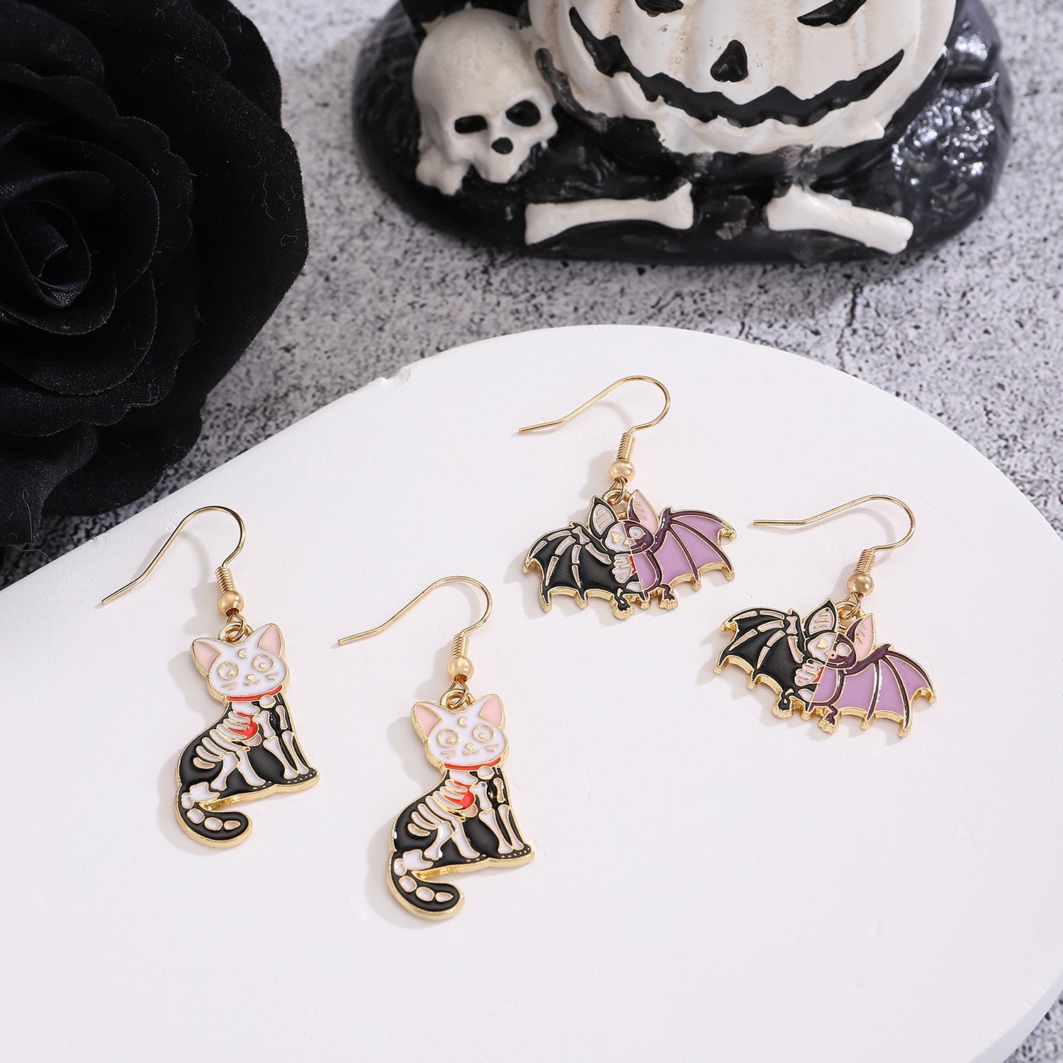 Wholesale Trendy Funny Animal  Earrings Zinc Alloy Electroplate Party Jewelry Accessory
