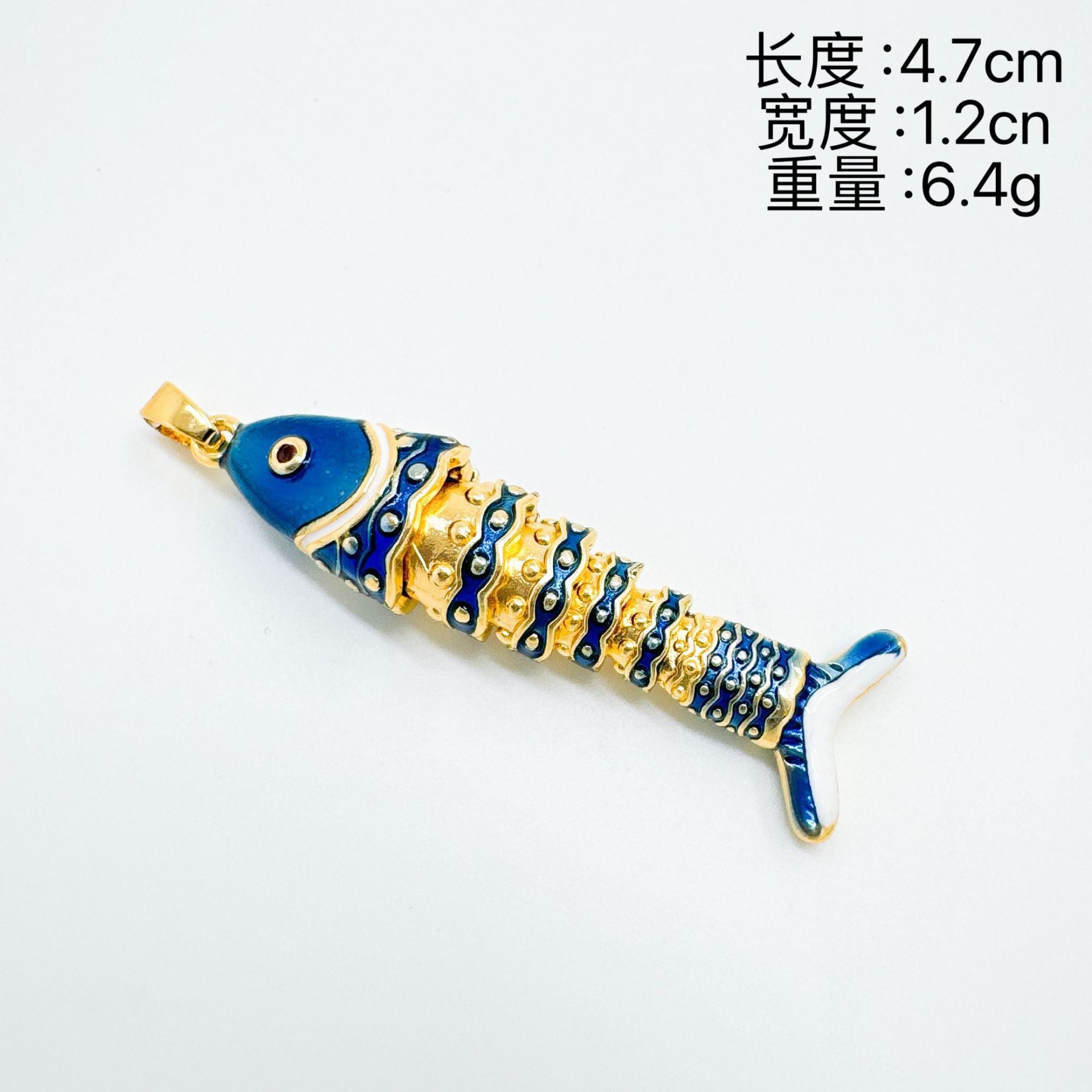 Wholesale Copper Electroplated Fish Pendant Necklace,  Oil-Drip Colorful Design,  Fashion Accessory for Women