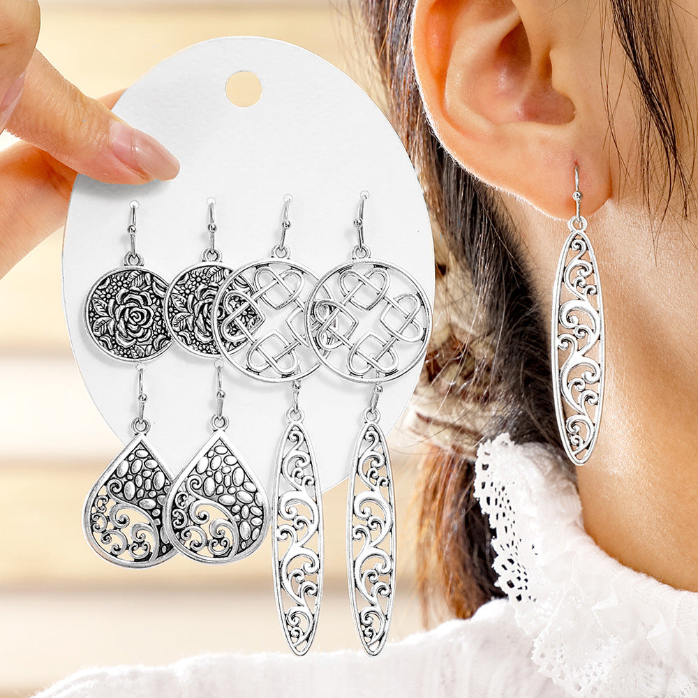 Wholesale Trendy Minimalist Earrings with a High-End Feel,  Vintage Ethnic Style,  Simple and Exquisite Versatile Earrings Wholesale Yiwu