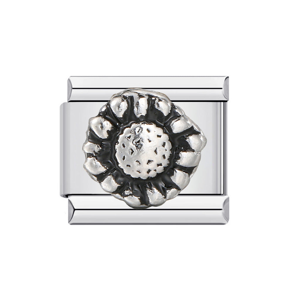 Wholesale Titanium Steel Welding Pattern Italian Module Bracelet Italian Charm bracelet