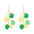 Wholesale St. Patrick's element leaf drop oil earrings