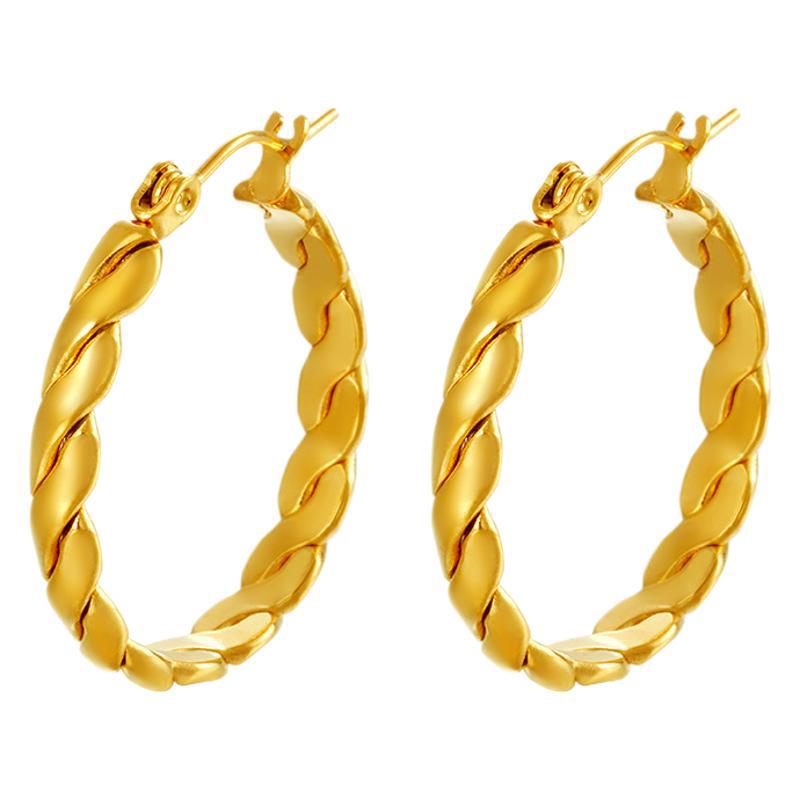 Wholesale Stainless steel C-shaped earrings