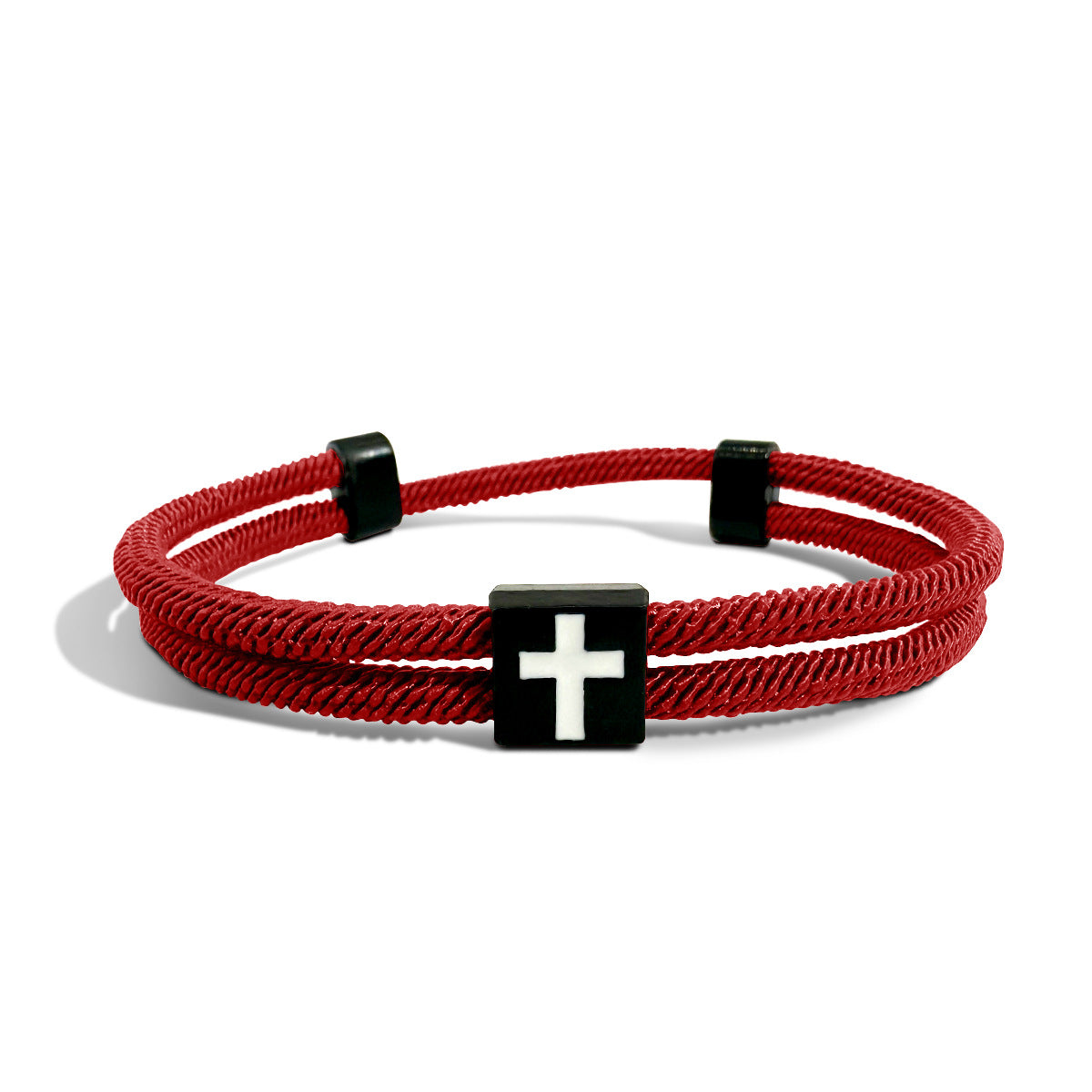 Wholesale Alloy Braided Cross Adjustable Bracelet Unisex Couple Everyday Jewelry Accessory Gift