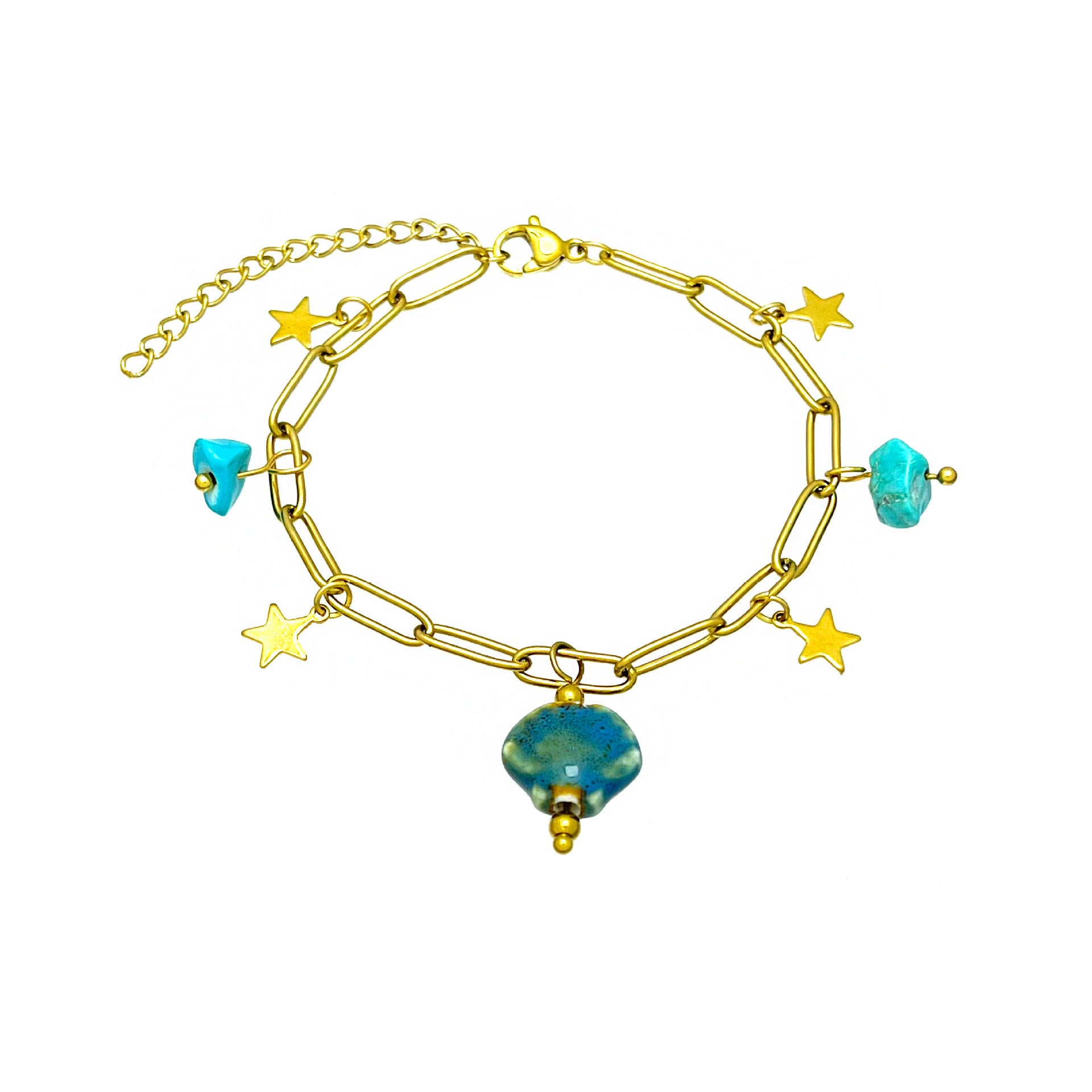 Wholesale  Beach Style Gypsophila Ceramic Shell Bracelet