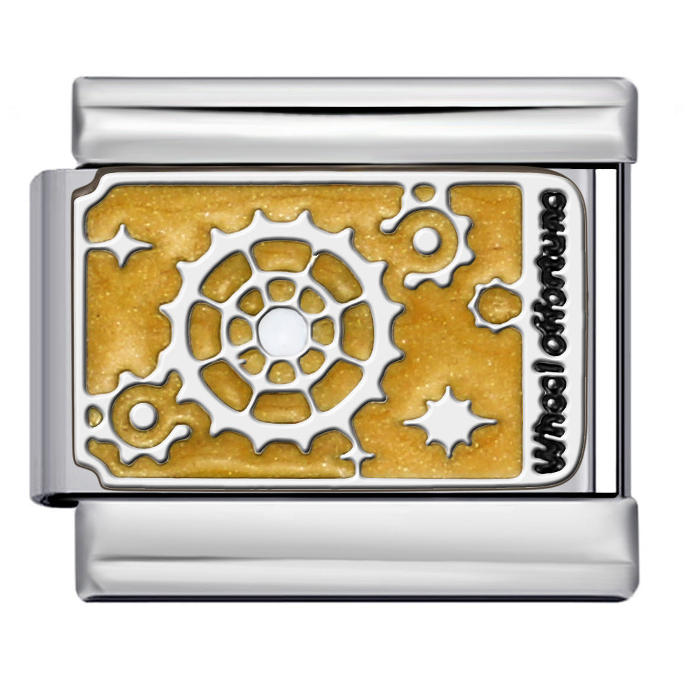 Wholesale Italian Modular Stainless Steel Tarot Card SeriesDIY Bracelet