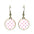 Wholesale Polka Dot Pattern Time Gemstone Earrings