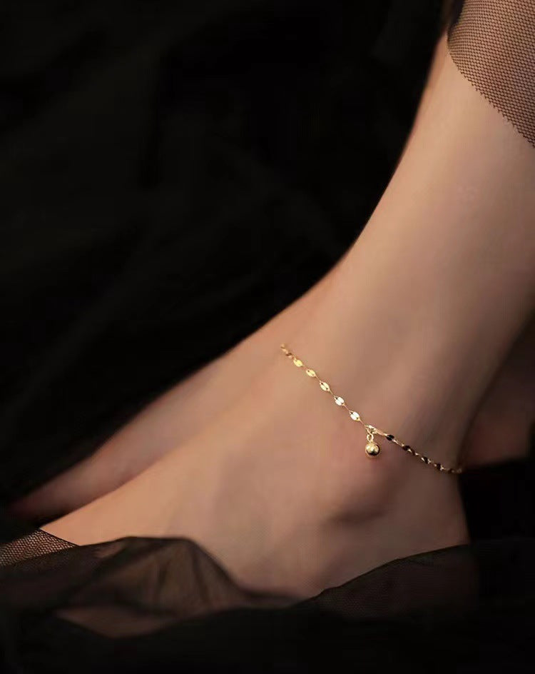 Wholesale  double heart-shaped love anklet