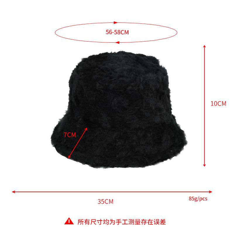 Wholesale Winter soft wool lamb ferret Bucket Hat