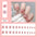 Wholesale 24 Pieces/box Pink Camellia Nails Kits Nail Stickers