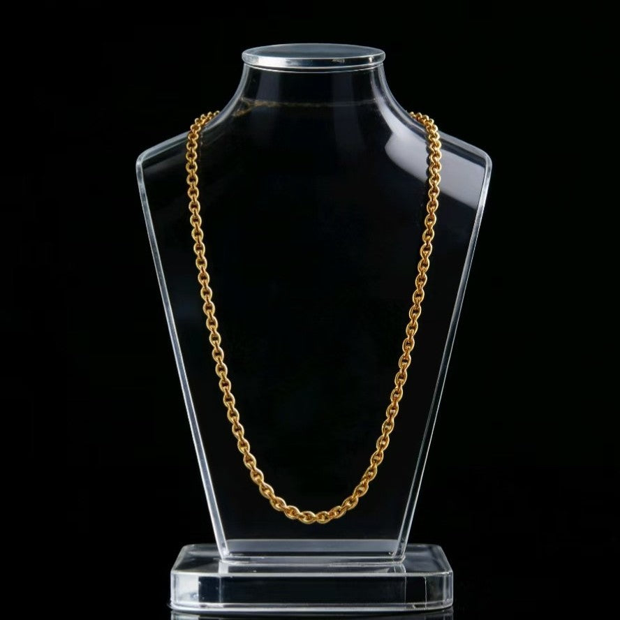 Wholesale Titanium Steel Men' s Hip Hop Trendy Personalized Accessory Necklace