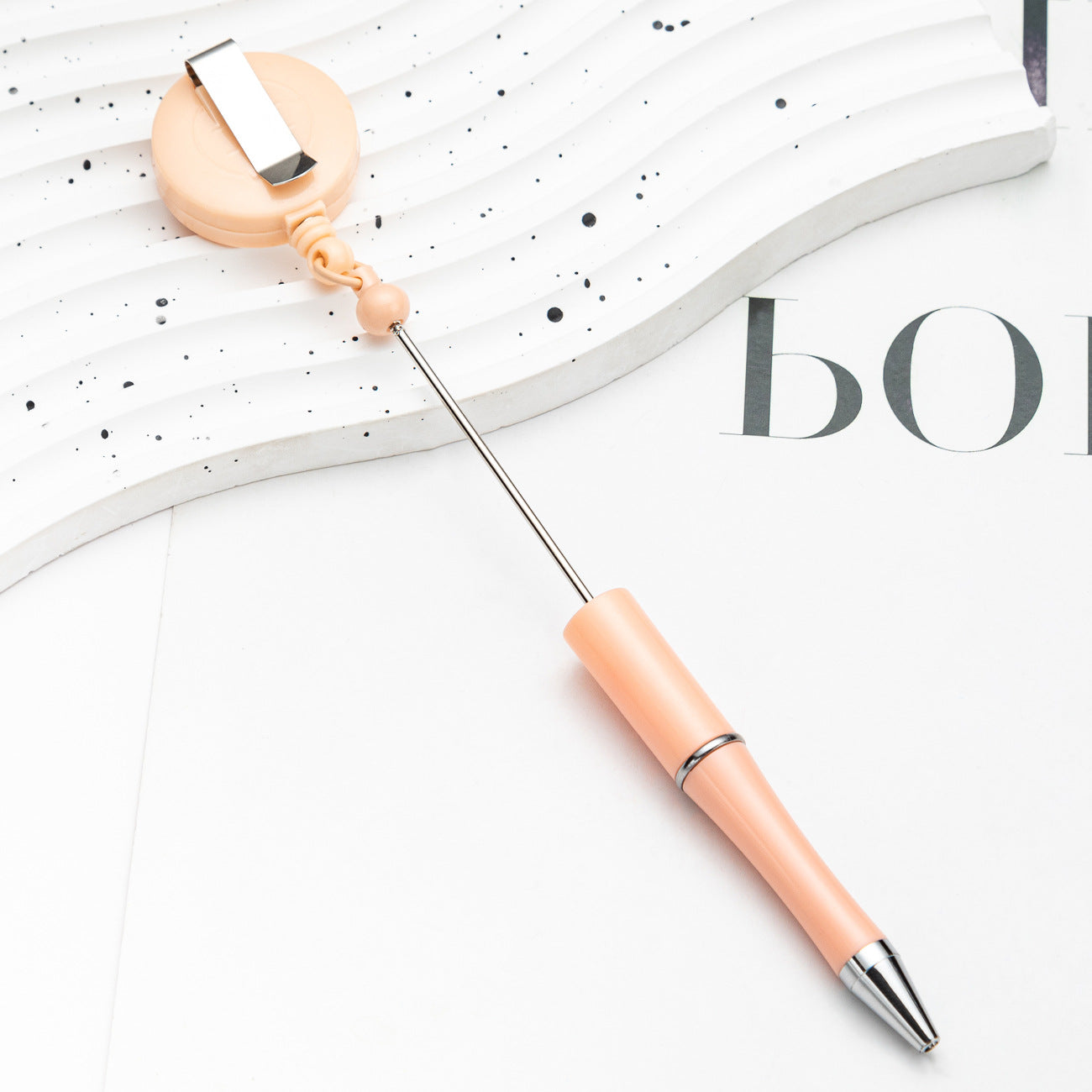 Wholesale Beadable Pens Plastic Badge Reels DIY Beaded Pens ACC-PN-HuaH059