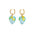 Wholesale cute colorful lovely star rabbit glaze earrings