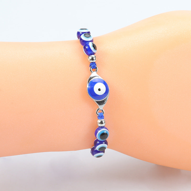 Wholesale  Devil' s Eye bracelet blue eyes fish eye beaded amulet bracelet