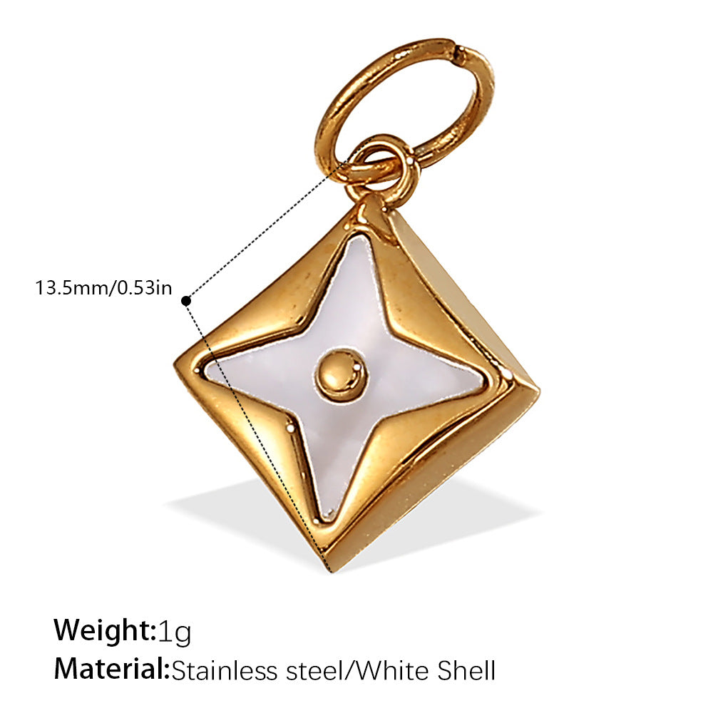 Wholesale wind hot sun moon stainless steel plated 18K gold Charms